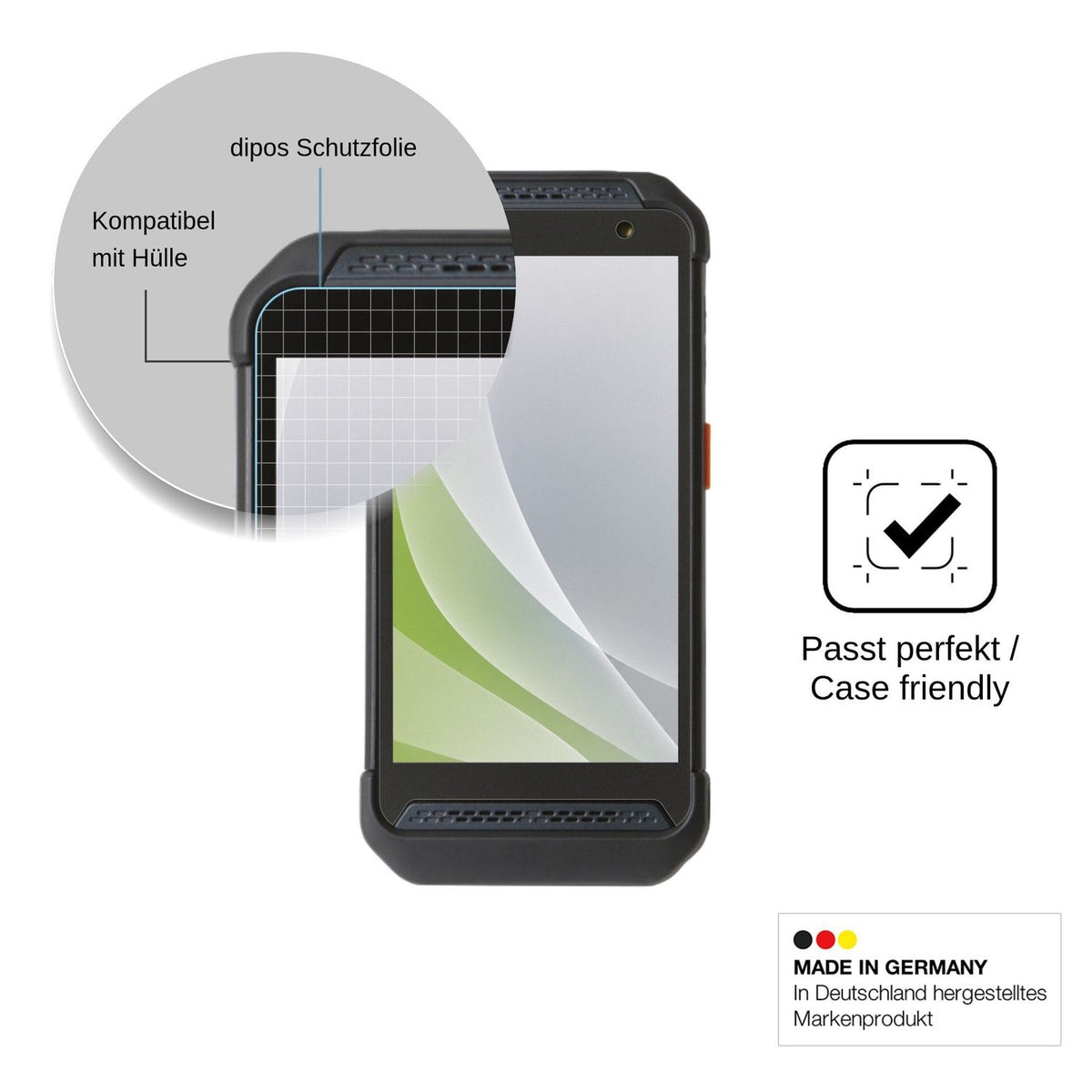 4x Screen Protector for Point Mobile PM86 Protection Anti Glare dipos