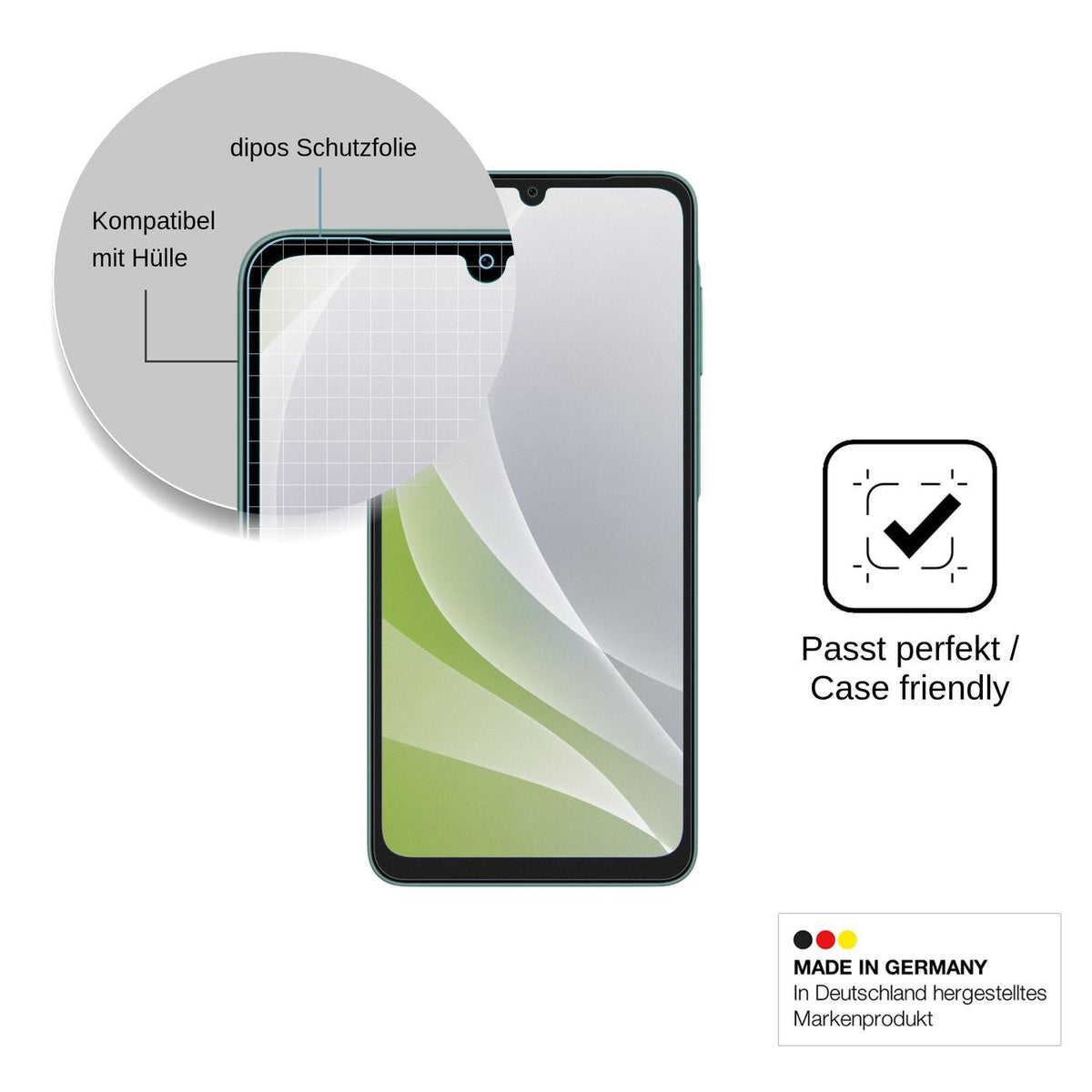 4x Screen Protector for Samsung Galaxy A08 Protection Anti Glare dipos