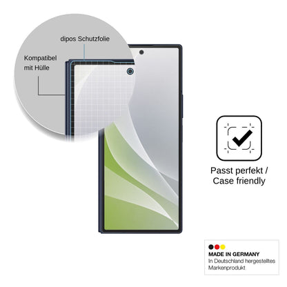 4x Screen Protector for Samsung Galaxy Z Fold6 Outside Protection Anti Glare dipos