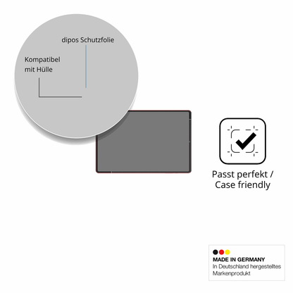Schutzfolie mit optimaler Passform, zur Verwendung mit Hüllen geeignet