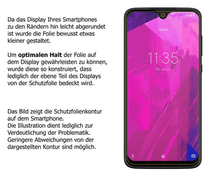 Schutzfolie mit optimaler Passform, zur Verwendung mit Hüllen geeignet