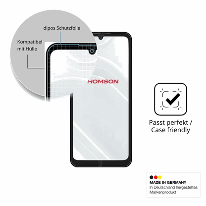 Schutzfolie mit optimaler Passform, zur Verwendung mit Hüllen geeignet
