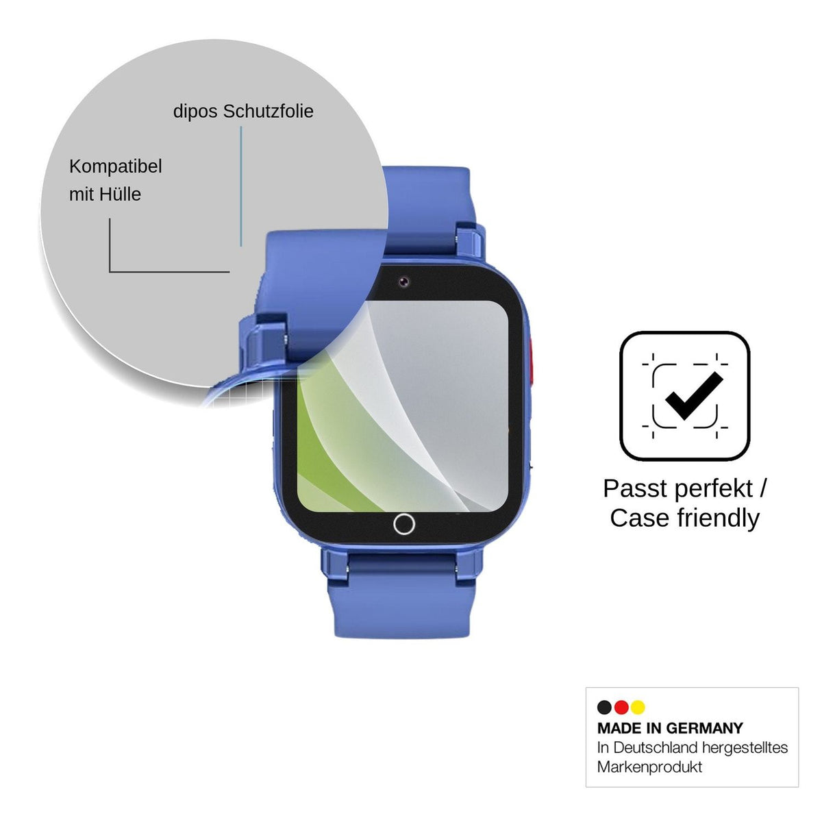 6x Screen Protector for Transformers Smartwatch Kinder 4G Protection Anti Glare dipos