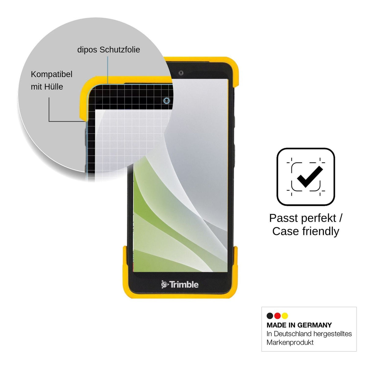 4x Screen Protector for Trimble TDC6 Protection Anti Glare dipos