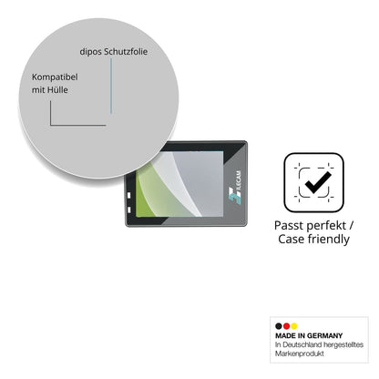Schutzfolie mit optimaler Passform, zur Verwendung mit Hüllen geeignet