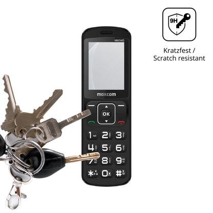 dipos Displayschutz für MaxCom Comfort MM34D 4G, mattierte Oberfläche, robuste Festigkeit und perfekte Passform