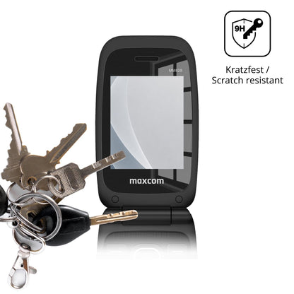 dipos Displayschutz für Maxcom MM828 Innenseite, mattierte Oberfläche, robuste Festigkeit und perfekte Passform