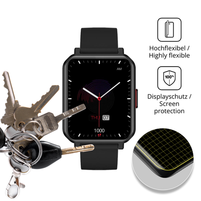 dipos Displayschutz für MaxCom FW56 Carbon Pro, transparente Oberfläche, geringe Dicke und perfekte Passform