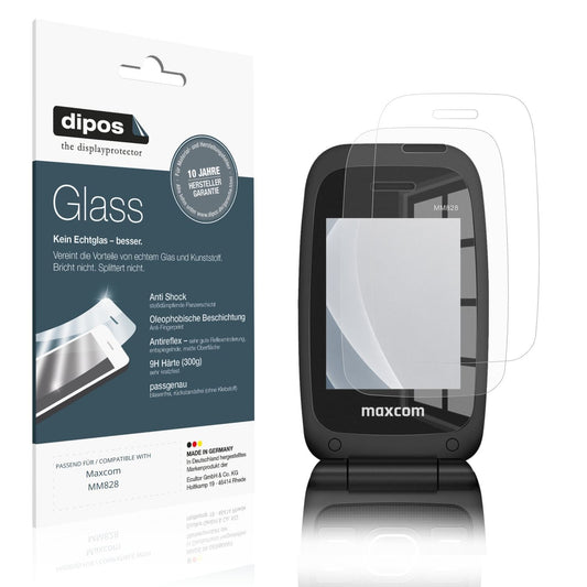 2x Screen Protector for Maxcom MM828 Outside matte Flexible Glass 9H dipos