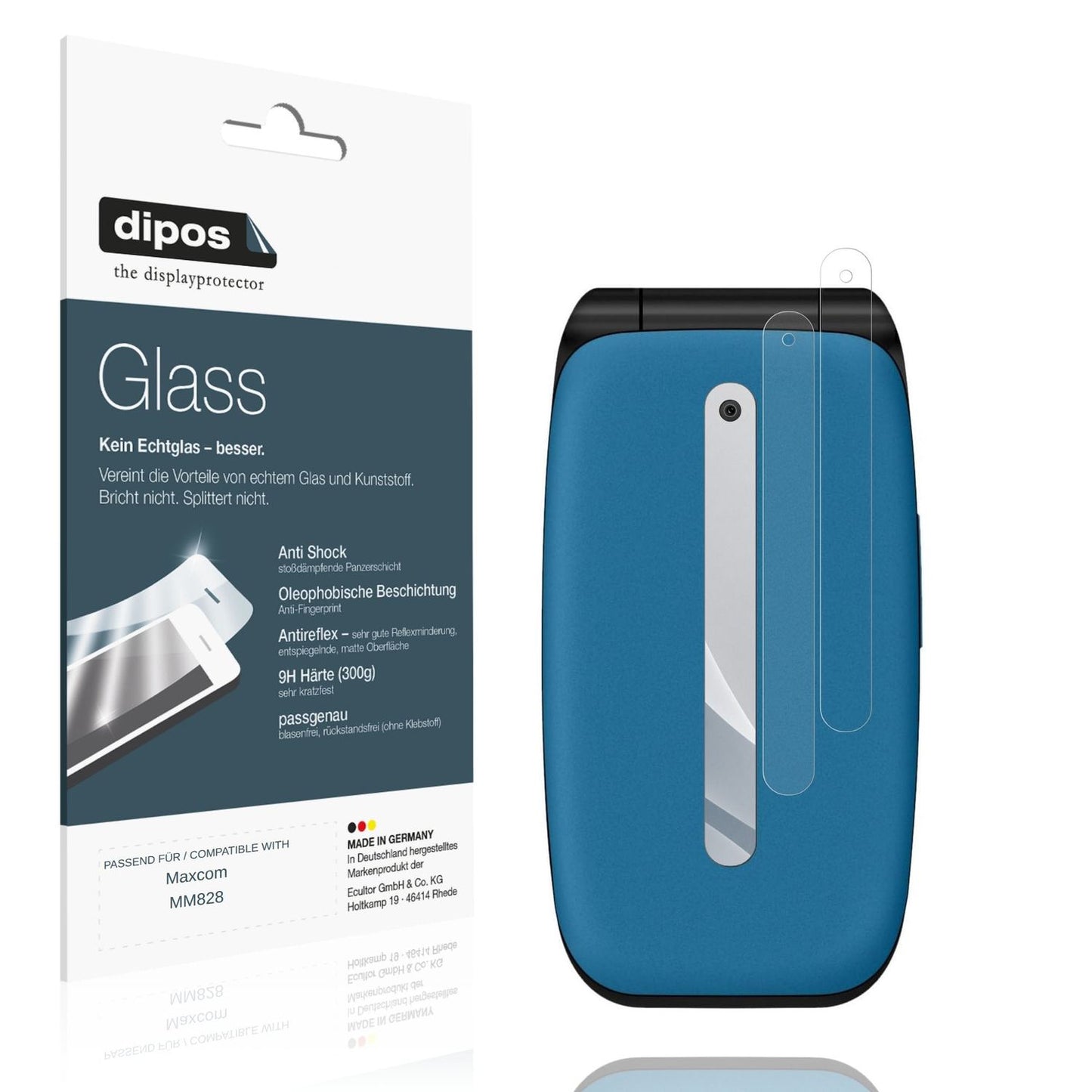 2x Screen Protector for Maxcom MM828 Outside matte Flexible Glass 9H dipos