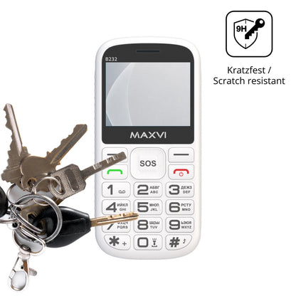 dipos Displayschutz für Maxvi B232, mattierte Oberfläche, robuste Festigkeit und perfekte Passform