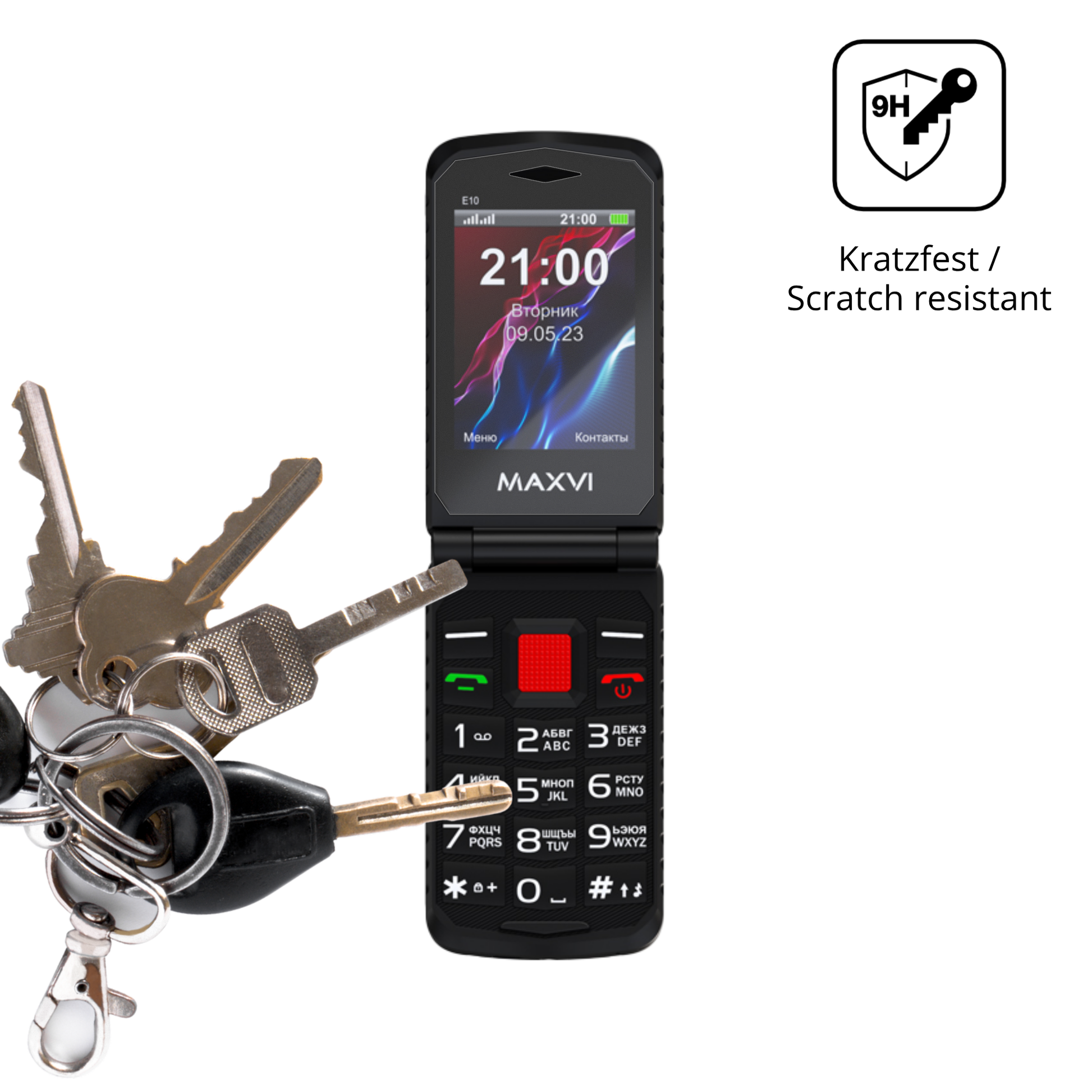 dipos Displayschutz für Maxvi E10, mattierte Oberfläche, robuste Festigkeit und perfekte Passform
