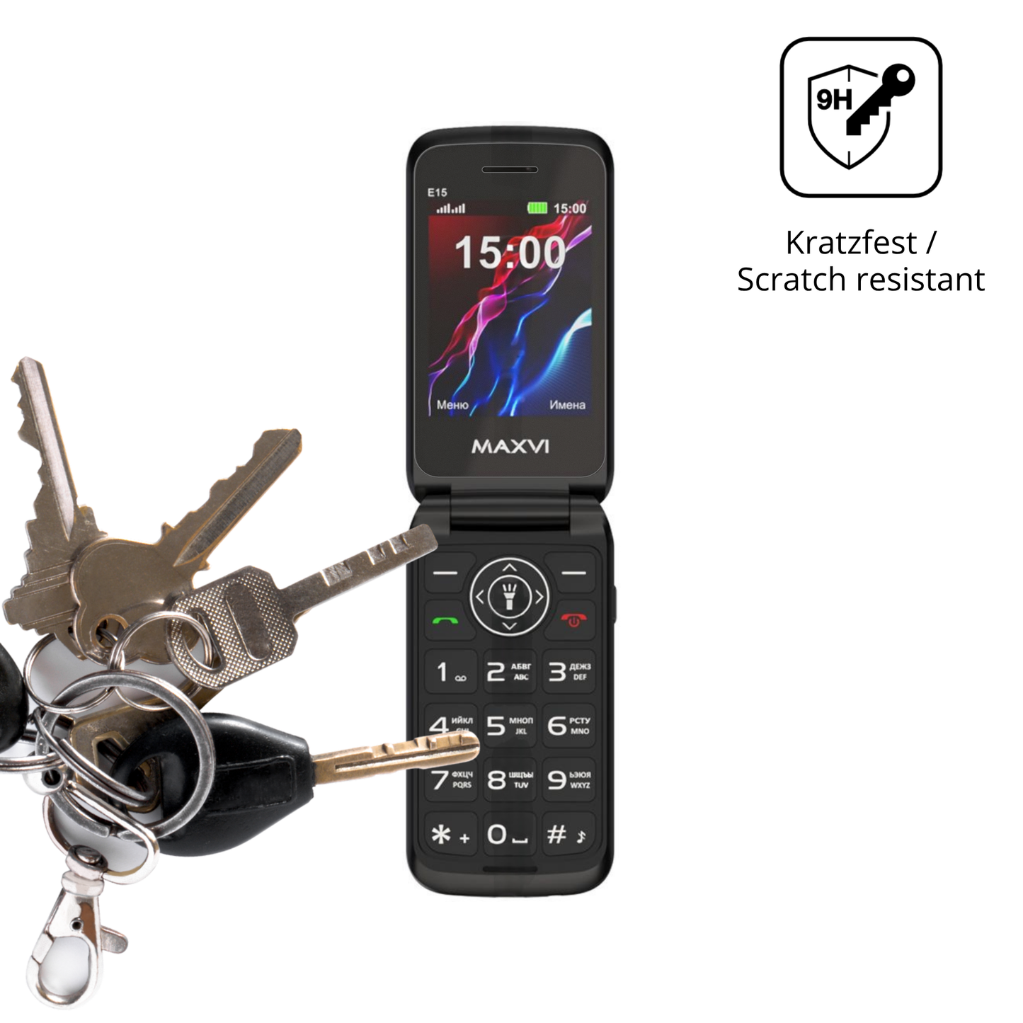 dipos Displayschutz für Maxvi E15, mattierte Oberfläche, robuste Festigkeit und perfekte Passform