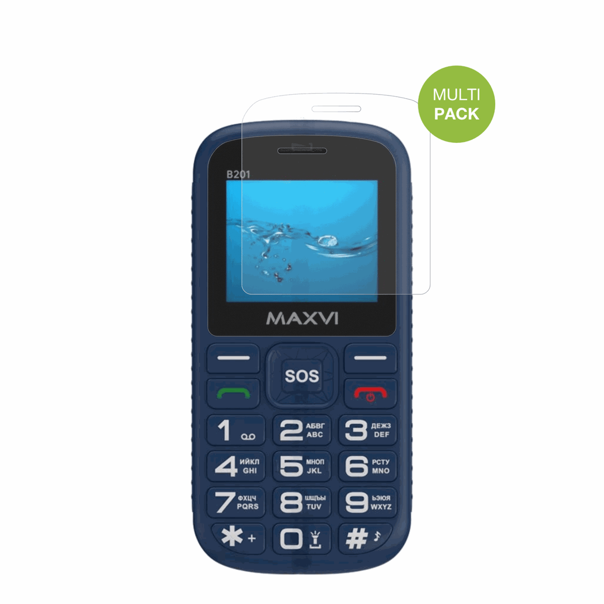 4x Screen Protector for Maxvi B201 Protection Anti Glare dipos