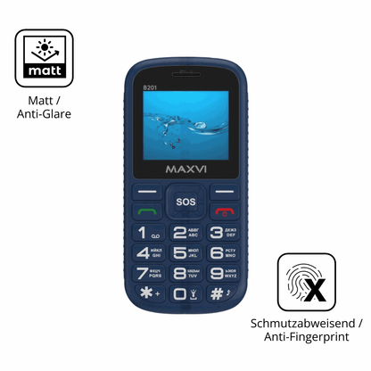 4x Screen Protector for Maxvi B201 Protection Anti Glare dipos