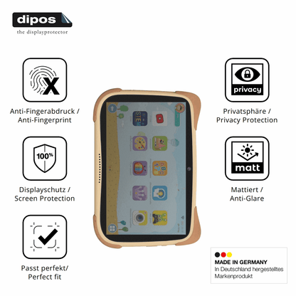 Privatsphäre-Schutz durch Sichtschutz-Folie passend zugeschnitten für Mediacom Smart Kid 8
