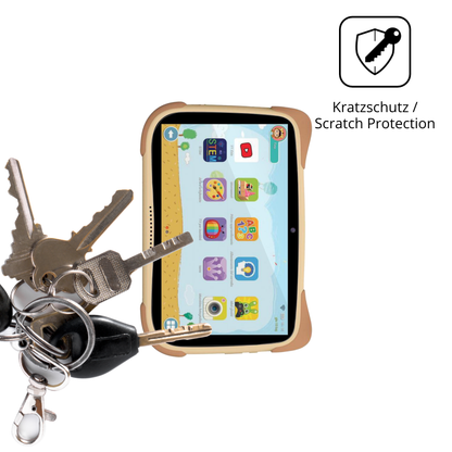 Schutz gegen Kratzer auf dem Mediacom Smart Kid 8 Glas durch Schlüssel oder Ähnliches