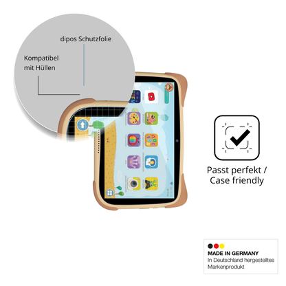 Schutzfolie mit optimaler Passform, zur Verwendung mit Hüllen geeignet