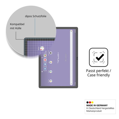 Schutzfolie mit optimaler Passform, zur Verwendung mit Hüllen geeignet