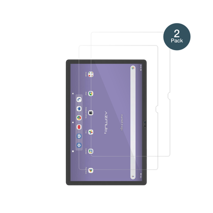 MediacomSmartPad Azimut 4 mit aufgebrachter dipos Flex Schutzfolie, glasklare Darstellung ohne Einschränkungen
