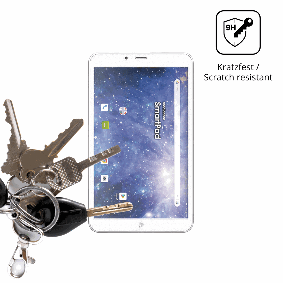 dipos Displayschutz für Mediacom SmartPad YIO 8, mattierte Oberfläche, robuste Festigkeit und perfekte Passform