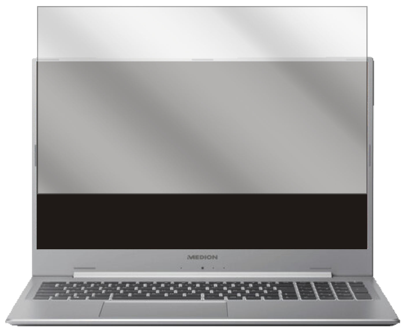 2x Schutzfolie klar für Medion Akoya S17404 Display-Schutzfolie