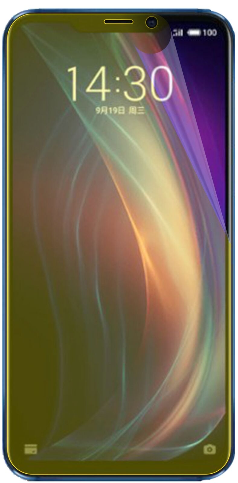 dipos Displayschutz für Meizu X8, transparente Oberfläche, geringe Dicke und perfekte Passform