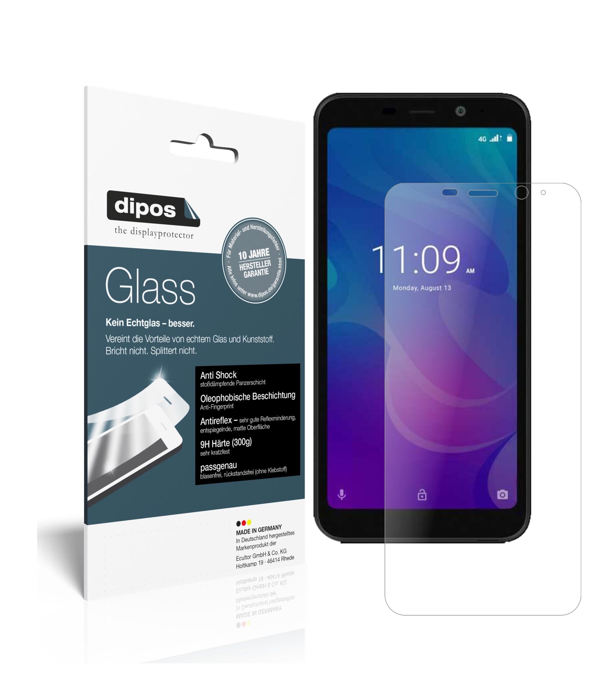 Mattes Panzerglas: Schutz vor Brüchen, Fingerabdrücken und Bildschirmblendung für Meizu-C9