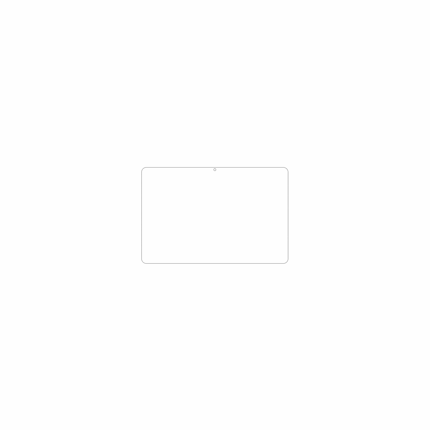 dipos Displayschutz für Mentume K30 10.1, mattierte Oberfläche, geringe Dicke und perfekte Passform