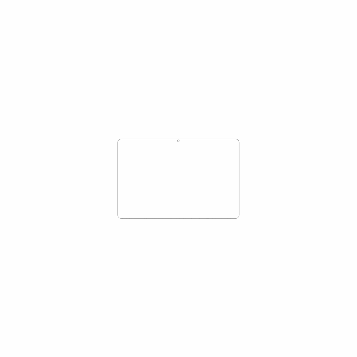 dipos Displayschutz für Mentume K50 10.1, mattierte Oberfläche, geringe Dicke und perfekte Passform