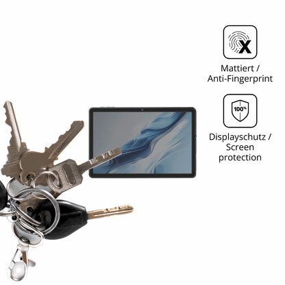 dipos Displayschutz für Mentume K50 10.1, mattierte Oberfläche, Blickschutzfilter und perfekter Passform