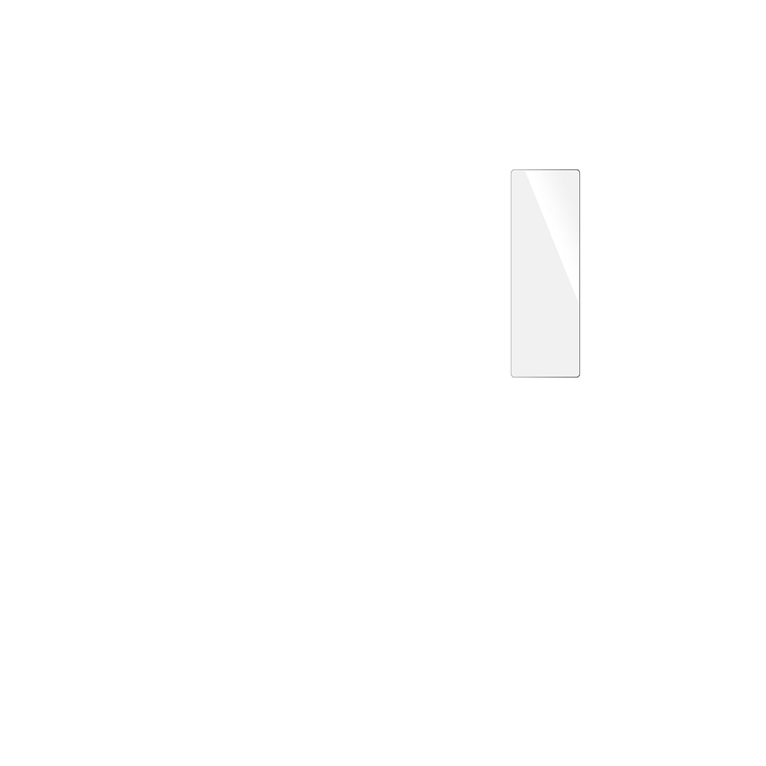 dipos Displayschutz für Mesqool 1009-Y, transparente Oberfläche, geringe Dicke und perfekte Passform