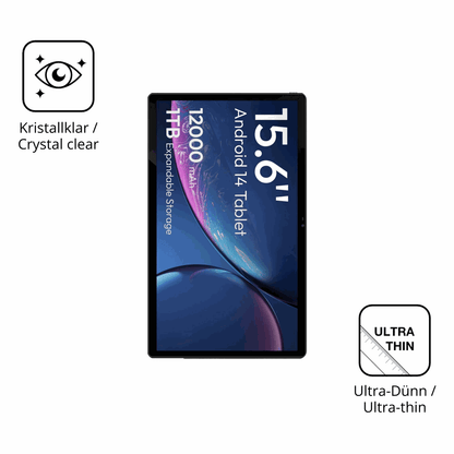2x Screen Protector for MESWAO 15.6 Zoll Protection Crystal Clear dipos