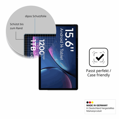 2x Screen Protector for MESWAO 15.6 Zoll Flexible Glass 9H dipos