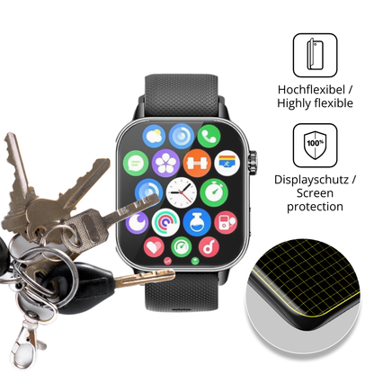 dipos Displayschutz für MFVLP LC210 1.85 Zoll, transparente Oberfläche, perfekte Passform auch für die Rundungen