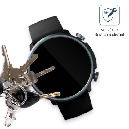dipos Displayschutz für Mibro Watch A1, transparente Oberfläche, perfekte Passform auch für die Rundungen