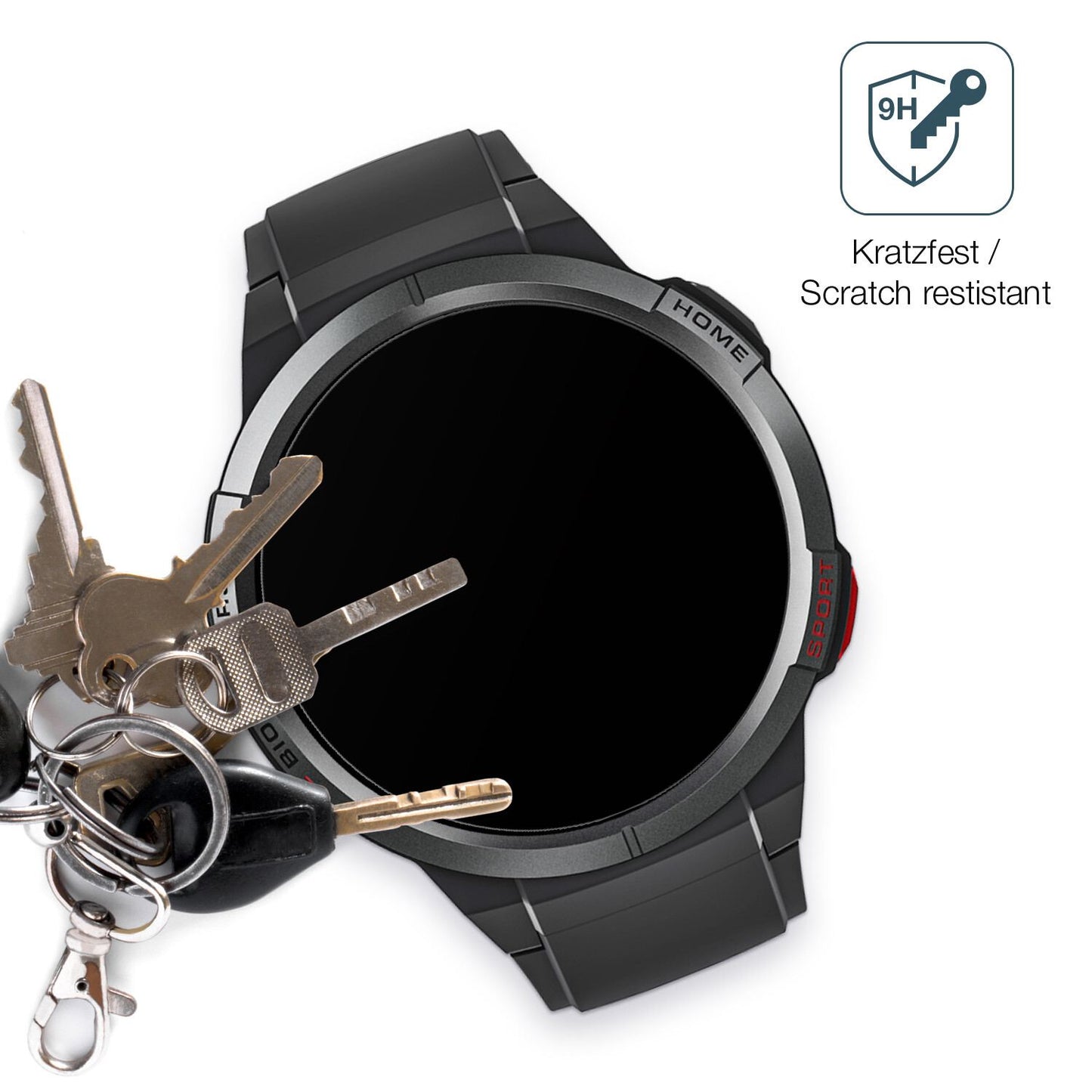 dipos Displayschutz für Mibro Watch GS, mattierte Oberfläche, robuste Festigkeit und perfekte Passform