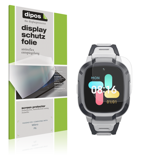Matte Displayschutzfolie von dipos passend für mibrop6, präziser Zuschnitt und blasenfrei montiert