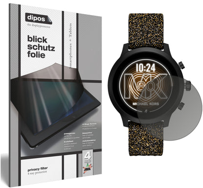 Blickschutzfolie für Michael Kors Access GO matt Schutzfolie Privacy