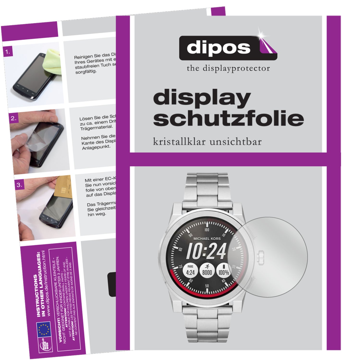 Perfekte Passform und ultimative Qualität: Unser 9H Panzerglas bietet Schutz für Michael Kors-Grayson