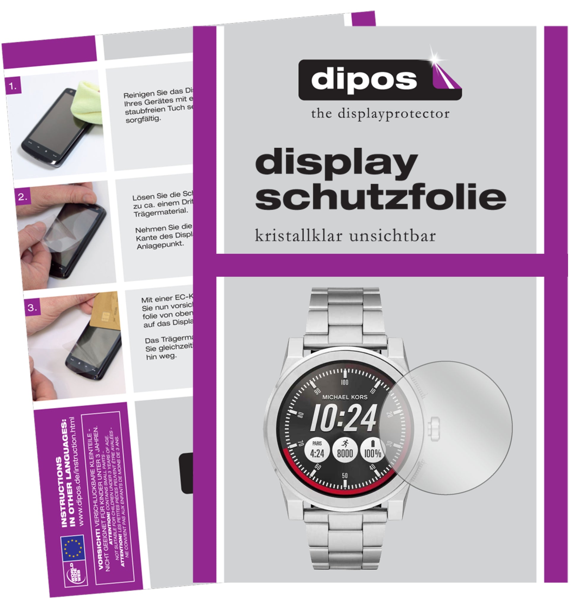 Perfekte Passform und ultimative Qualität: Unser 9H Panzerglas bietet Schutz für Michael Kors-Grayson