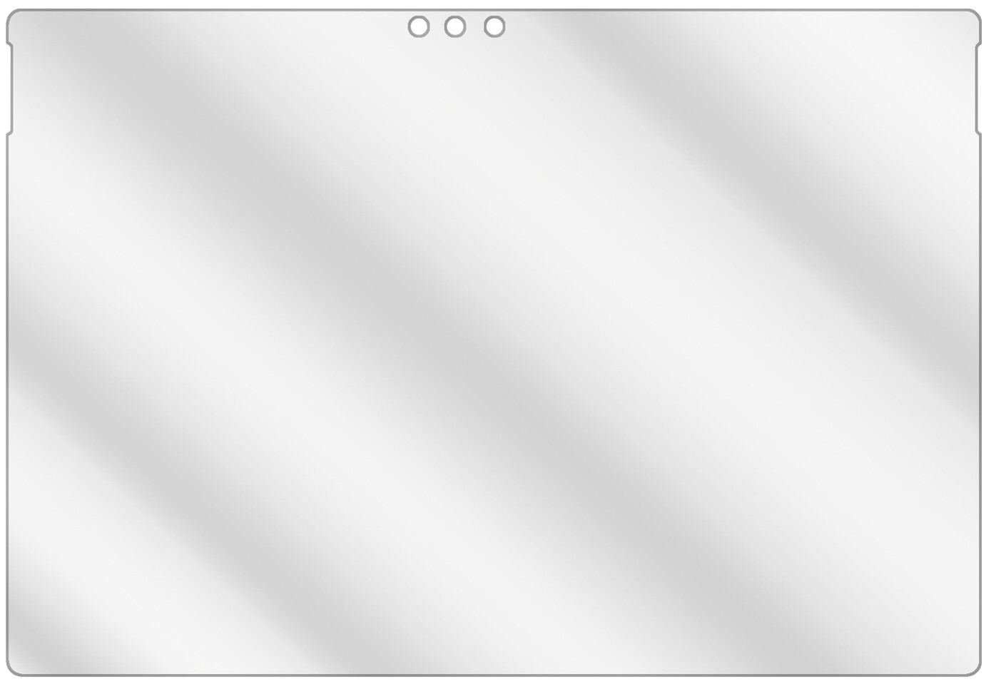 dipos Displayschutz für Microsoft Surface Pro 6, transparente Oberfläche, geringe Dicke und perfekte Passform