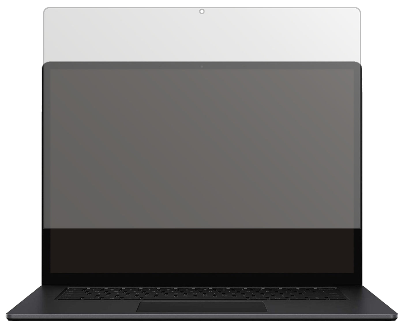 MicrosoftSurface 4 15 Zoll mit aufgebrachter dipos Displayschutzfolie, die lästige Fingerabdrücke minimiert