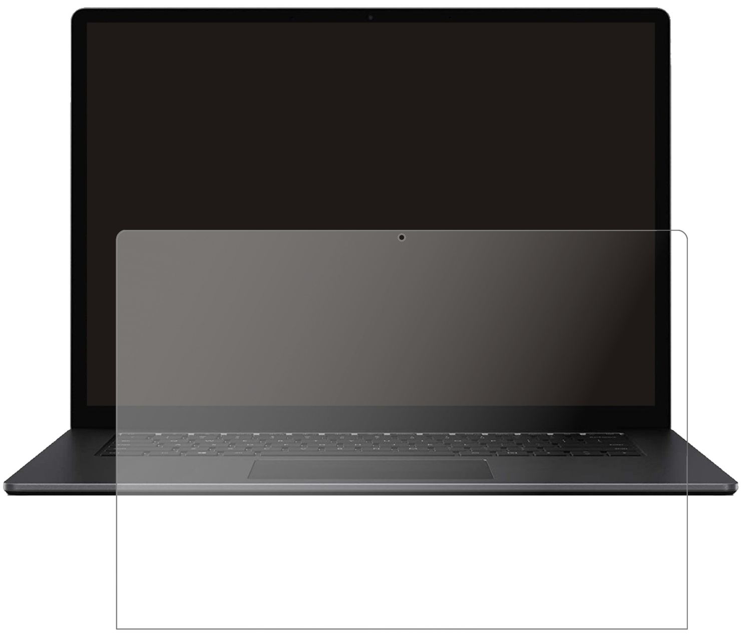 MicrosoftSurface 4 15 Zoll mit aufgebrachter dipos Panzerfolie, die lästige Fingerabdrücke minimiert