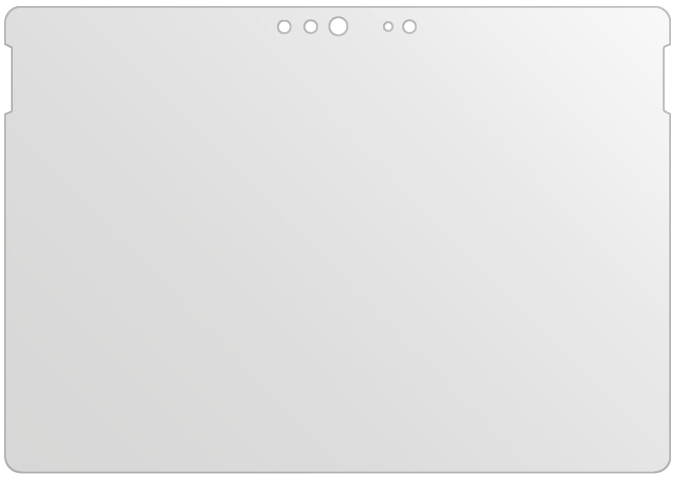 dipos Displayschutz für Microsoft Surface Go 2, mattierte Oberfläche, geringe Dicke und perfekte Passform