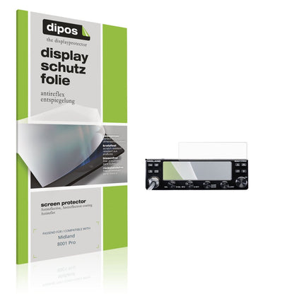 2x Screen Protector for Midland 8001 Pro Protection Anti Glare dipos
