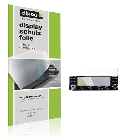 2x Screen Protector for Midland 8001 Pro Protection Anti Glare dipos