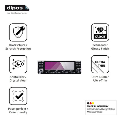 2x Screen Protector for Midland 8001 Pro Protection Crystal Clear dipos