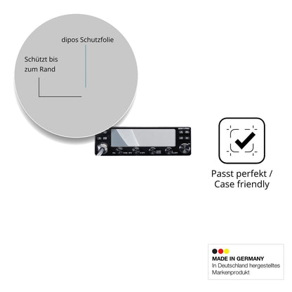 2x Screen Protector for Midland 8001 Pro matte Flexible Glass 9H dipos