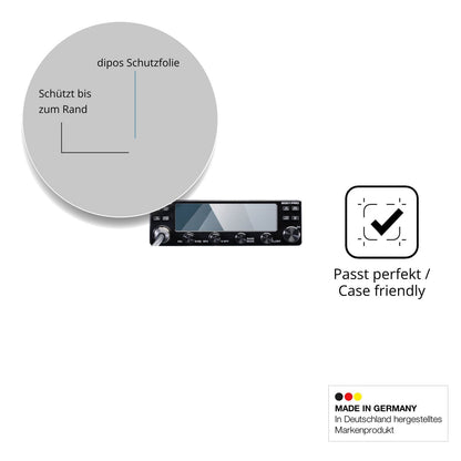 2x Screen Protector for Midland 8001 Pro Flexible Glass 9H dipos